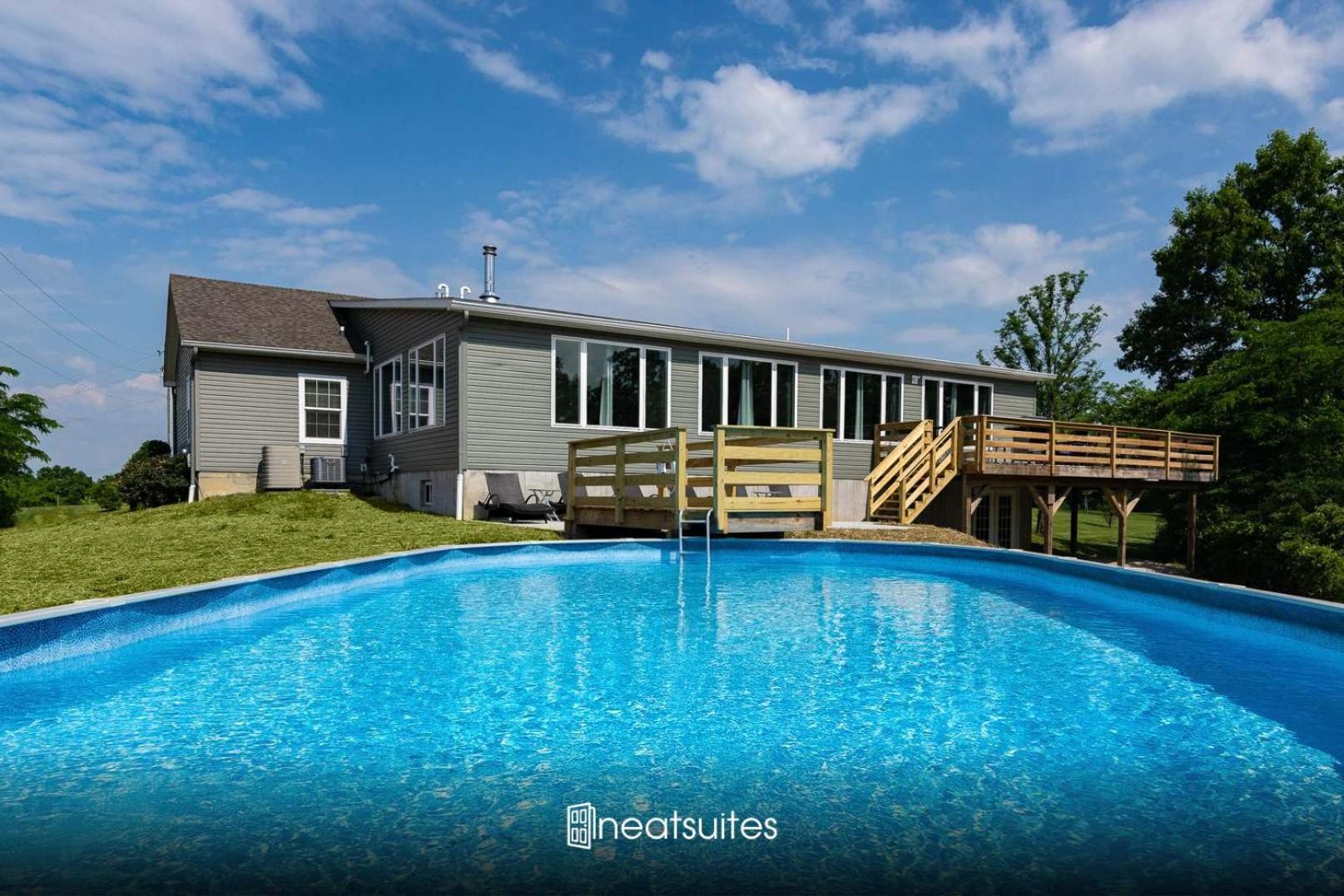 Willa 80 Acre Retreat With Pool - Minutes To Ark - Sleeps 15 Williamstown Zewnętrze zdjęcie
